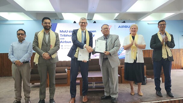 Airbus, Nepal'da havacılık kapasite geliştirme için Tribhuvan Üniversitesi ile Mutabakat Zaptı imzaladı